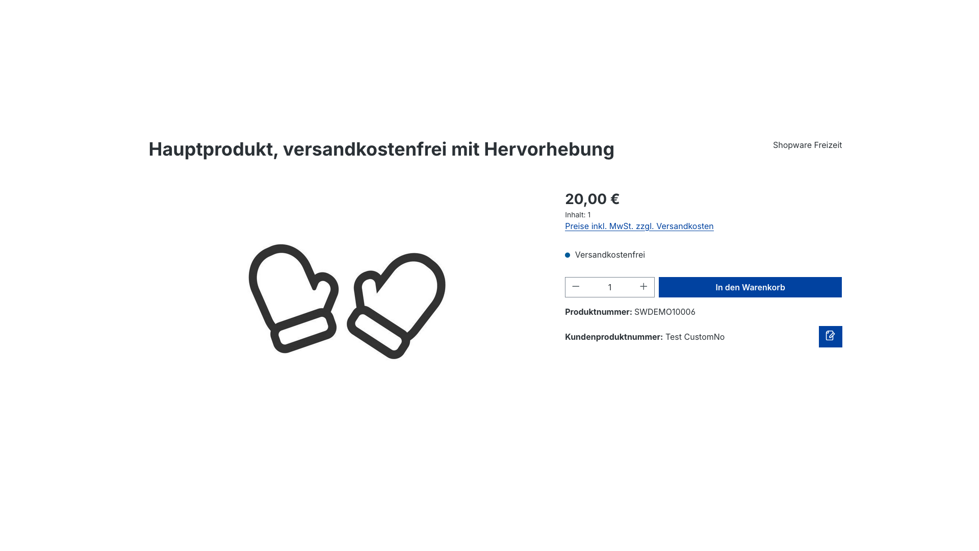 Kundenspezifische Produktnummern